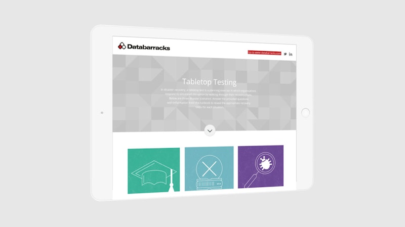 Databarracks, DR Tabletop Testing Simulator
