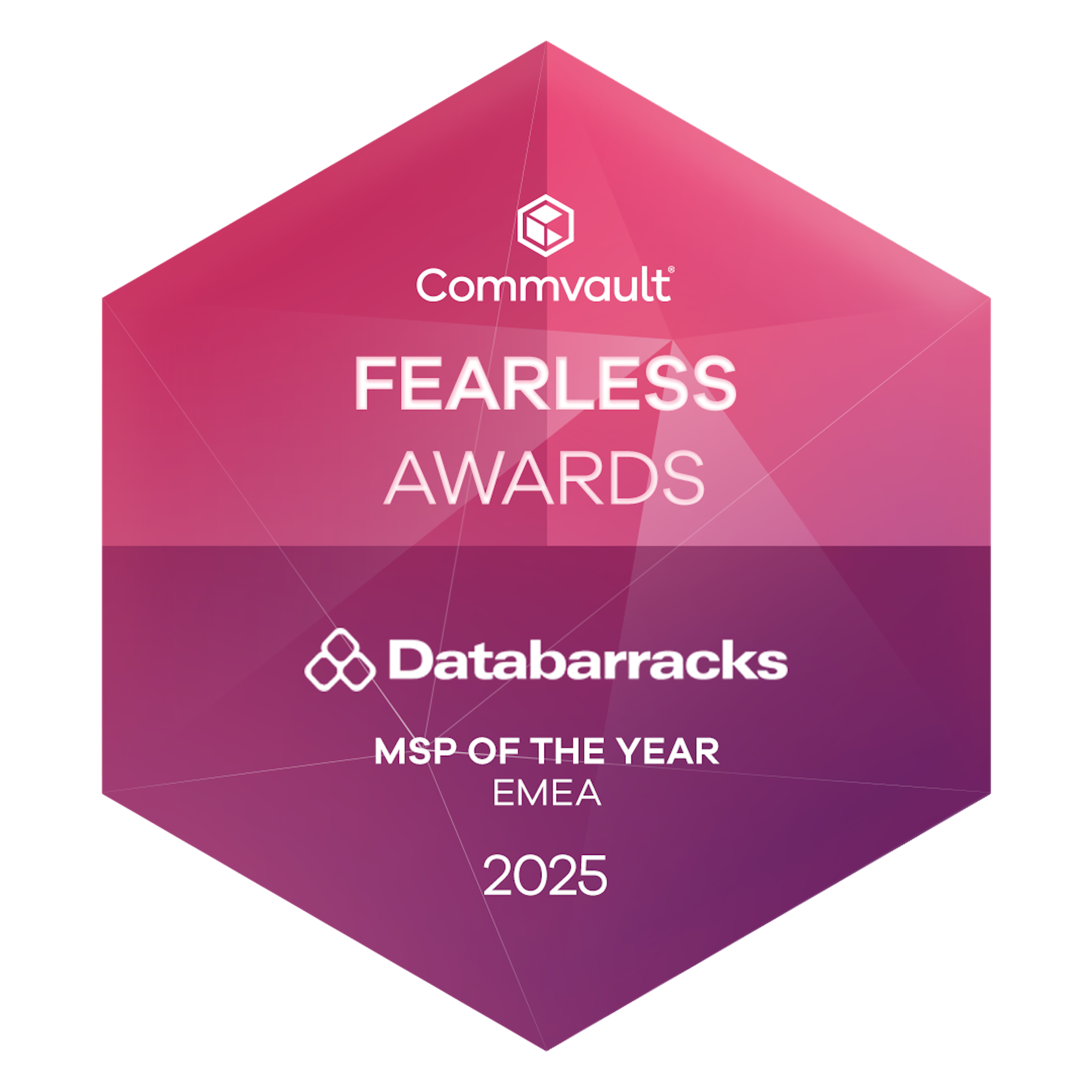 Commvault Fearless awards badge